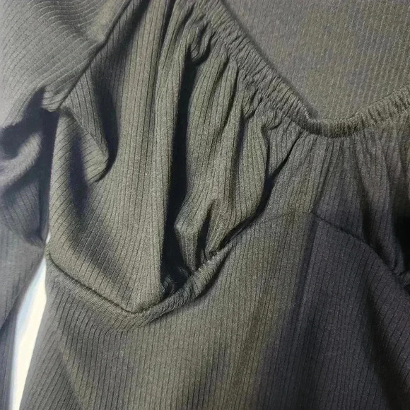 Penningtons Addition Elle Black Sweetheart Long Sleeve Knit Stop Size 1x - Picture 6 of 8